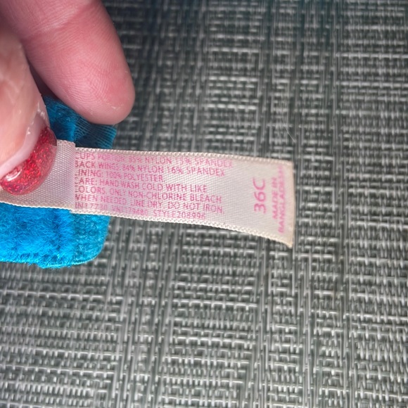 Sexy Aqua Lace Push-Up Bra - Picture 13 of 16